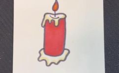 蜡烛怎么画简笔画教程(蜡烛的简笔画教程：学会如何画蜡烛的步骤)