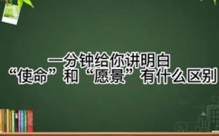 企业的愿景使命目标的区别(企业愿景与使命目标之间的区别及其重要性)